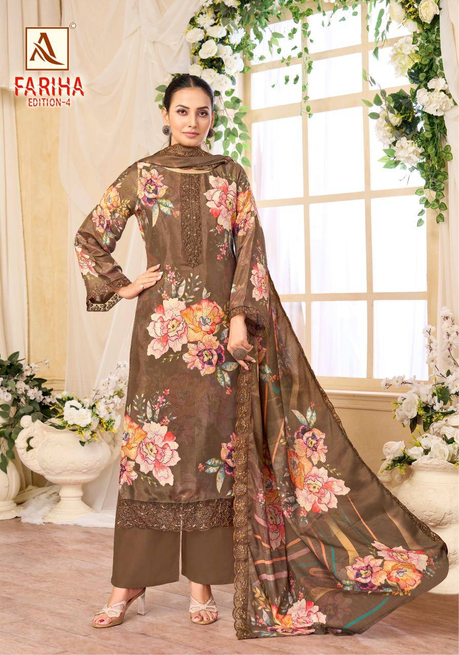 Alok suit fariha-4 Wholesale Dress materials market in mumbai